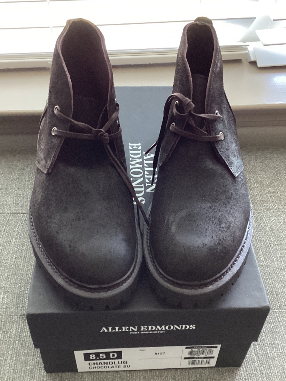 Allen Edmonds Chandler Lug Chukka Boot (Men) 8.5D